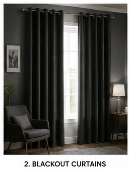 Blackout curtains style reference