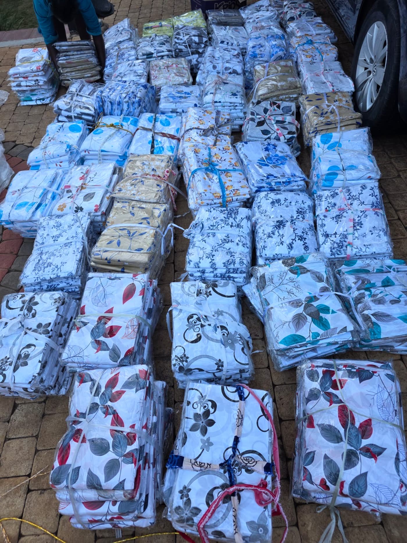 Bulk order laid out for dispatch