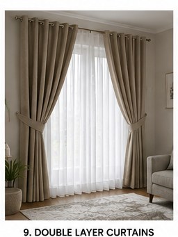 Double layer curtains style reference